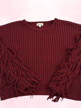 &Merci Women's Burgundy Sweater - Size L